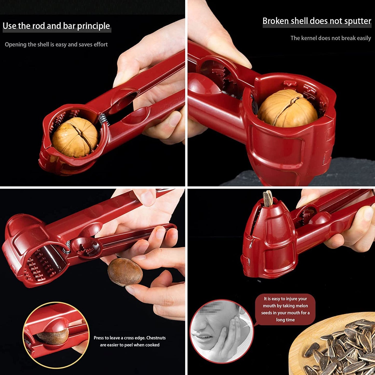 Multifunction Nutcracker with Non Slip Handle