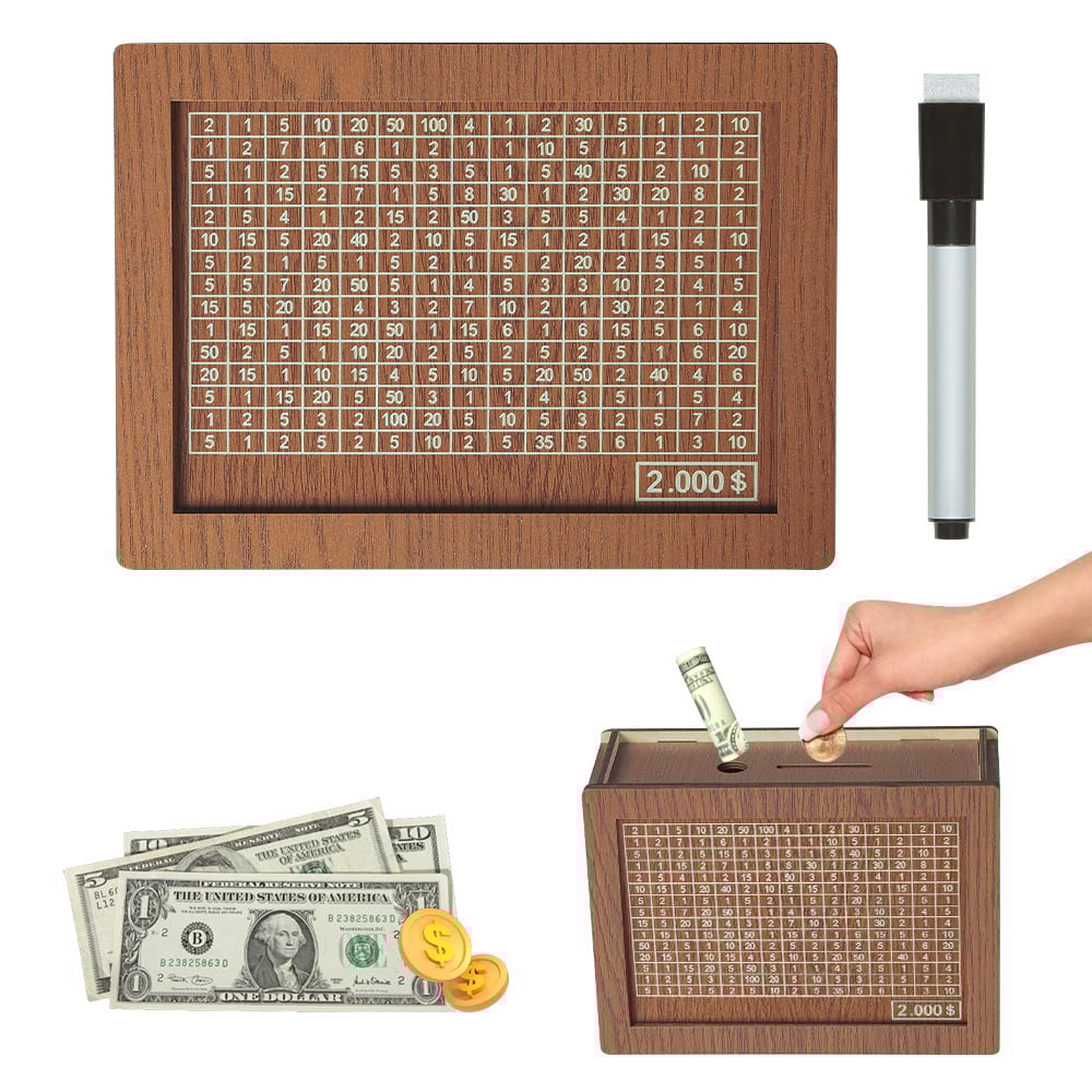 🔥Cash Vault Wooden Savings Box🎁