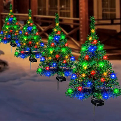 🌟 Solar Christmas Tree Lights 🎄 | Outdoor Garden & Lawn Decor