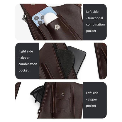 🔥HOT SALE 47% OFF-Premium Leather Adjustable Underarm Shoulder Bag for Men & Women