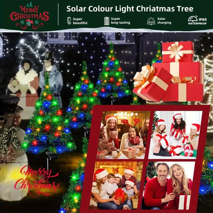 🌟 Solar Christmas Tree Lights 🎄 | Outdoor Garden & Lawn Decor