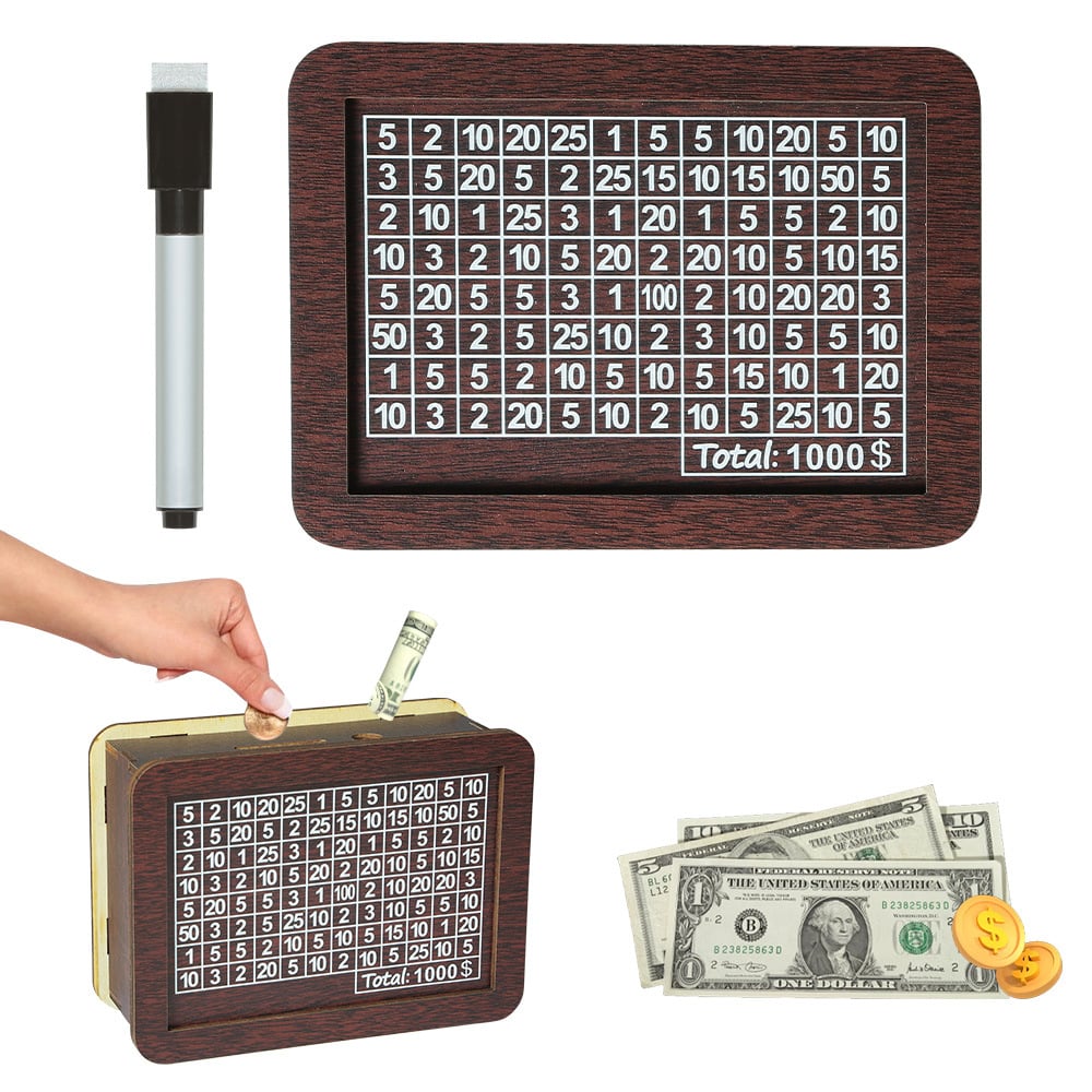 🔥Cash Vault Wooden Savings Box🎁