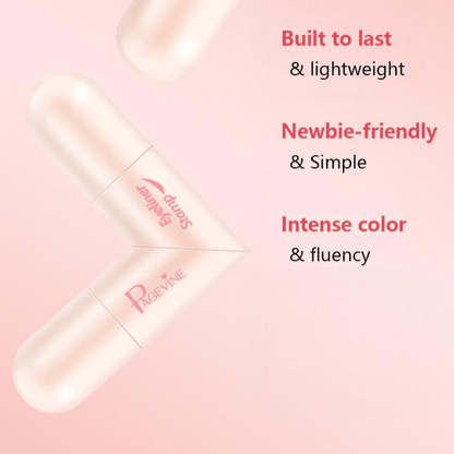 ✨ Rotating Eyeliner Stamp Pen 🦋 – Dual-Head Design with Wing Stamp ✨