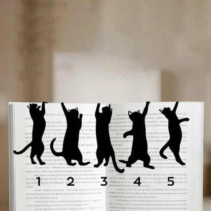 🔥😹5Pcs Metal Cat bookmark