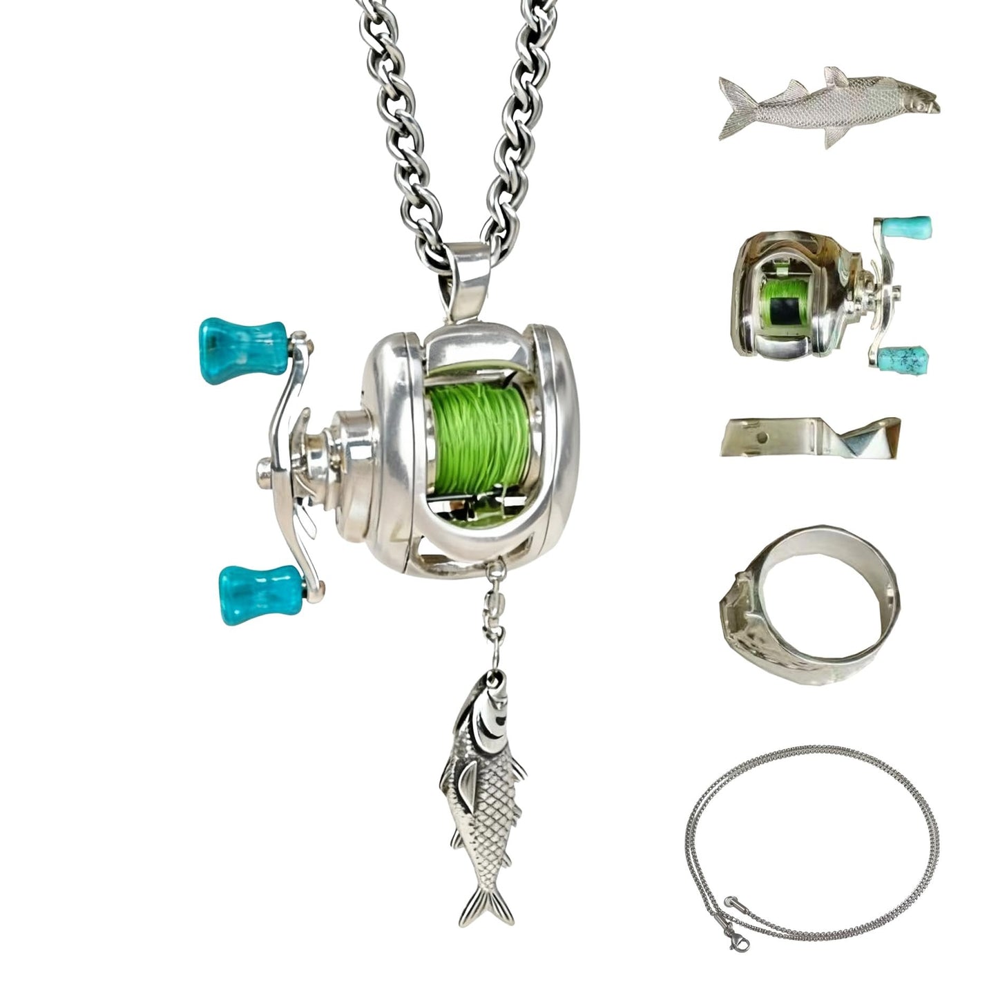 (🎄Early Christmas Sale 49%)🔥Fishing Reel Jewelry Set