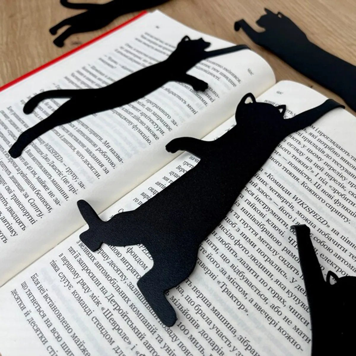 🔥😹5Pcs Metal Cat bookmark