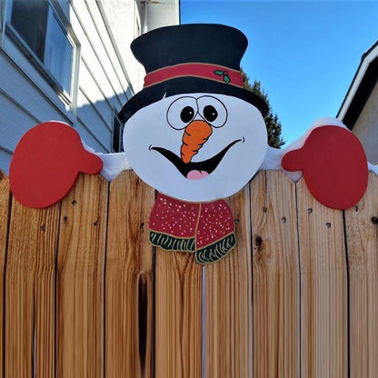 🎅Christmas Fence Peeker - outdoor holiday decoration sign