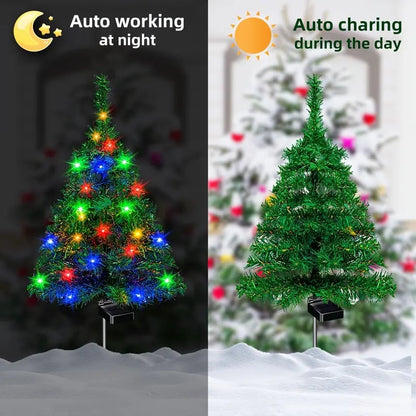 🌟 Solar Christmas Tree Lights 🎄 | Outdoor Garden & Lawn Decor