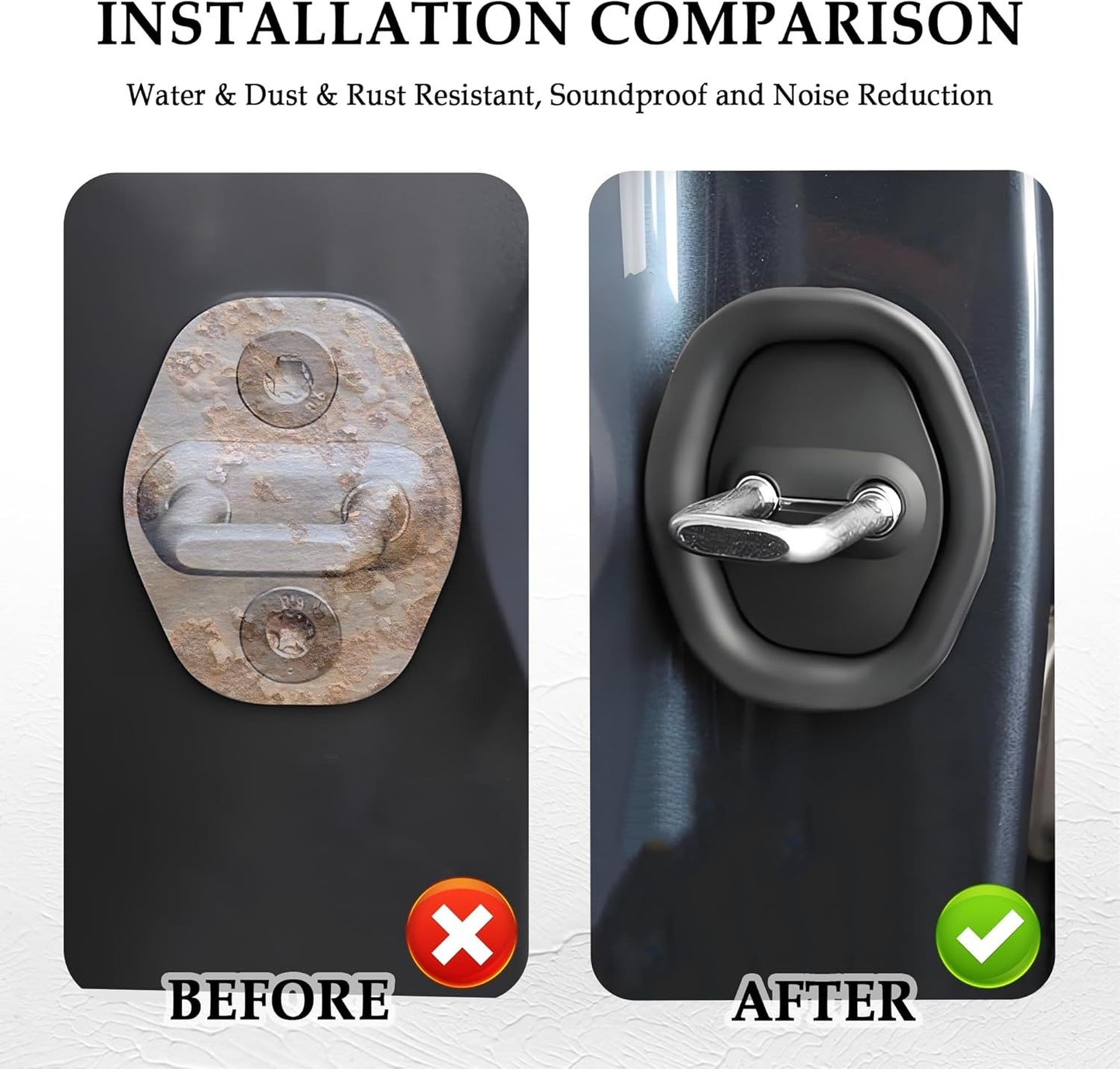 Car Door Lock Silicone Protective Pad