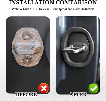 Car Door Lock Silicone Protective Pad