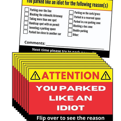 You Parked Like an Id10t Cards