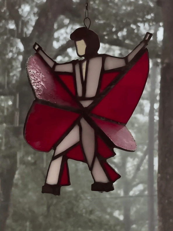 🔥LAST DAY 60% OFF - The Memphis Melody💃🤘 Handmade Stained Glass Spinner