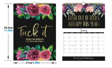 Fuck It Again – 2026 Calendar For Women Who’ve Had Enough