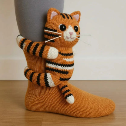 Cosy 3D Knit Animal Socks, Cute & Comfy for You or a Lovely Gift 💝